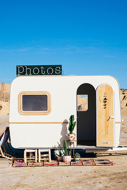 Caravane photobooth - en location à Bordeaux