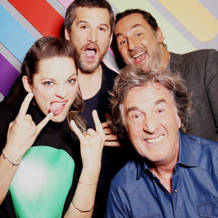 Borne photo - chez Quotidien avec Guillaume Canet, Gilles Lellouche, Marion Cotillard, François Cluzet